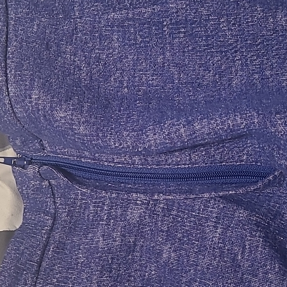 H&M Indigo Coloured Skater Skirt with Zippers - Picture 5 of 5